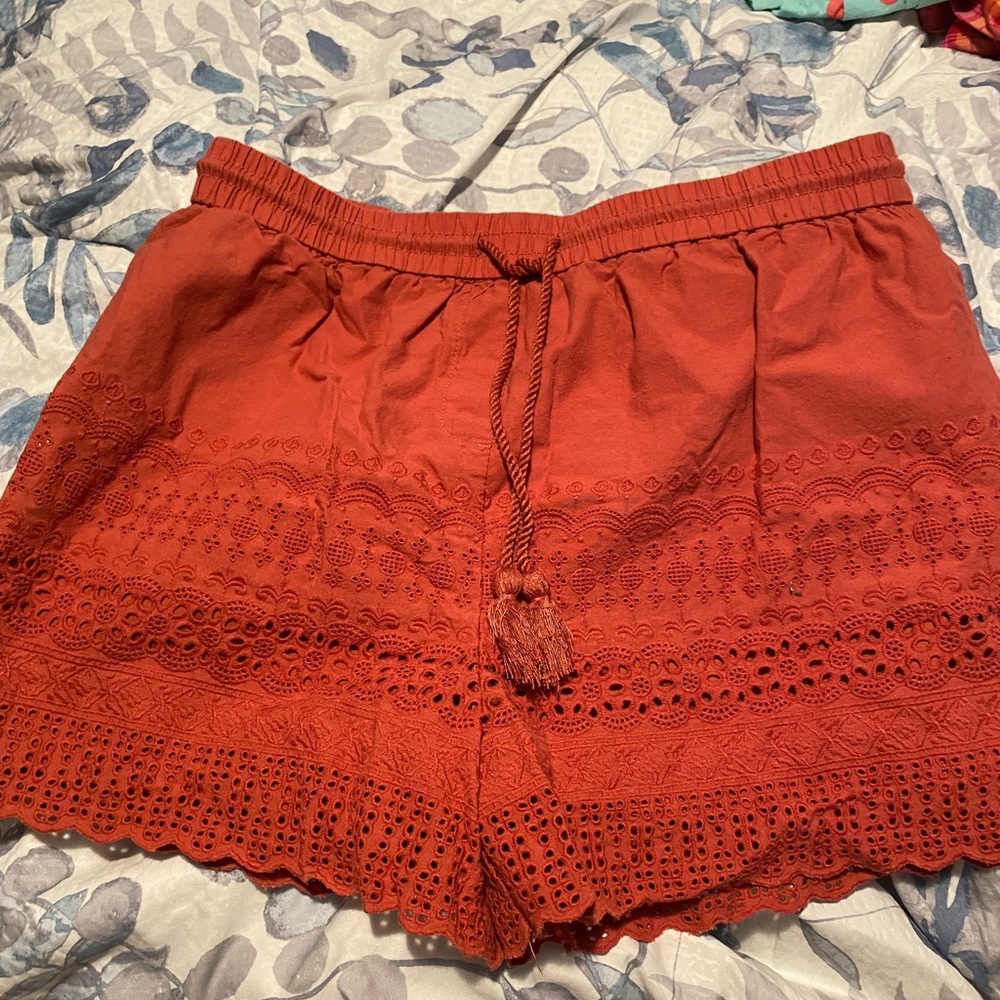 Faded Glory Orange/melon colored lacy shorts